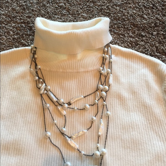 Vintage Y2K Coldwater Creek Ribbed Elbow Sleeve Sweater Size Medium ( 10 - 12 ) - Picture 3 of 5